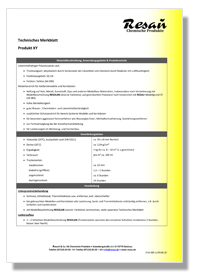 Technisches Datenblatt für Download